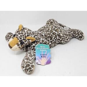 Baby Folkmanis Puppets Leopard Rattle Furry Folk And Folktails W TAGS